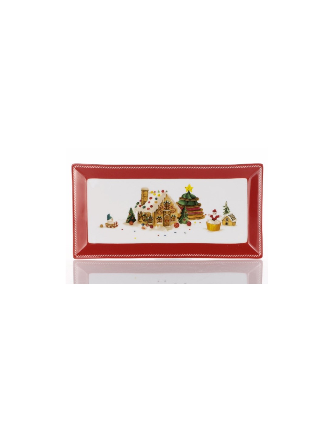 VASSOIO RETTANGOLARE 38CM SWEET NATALE