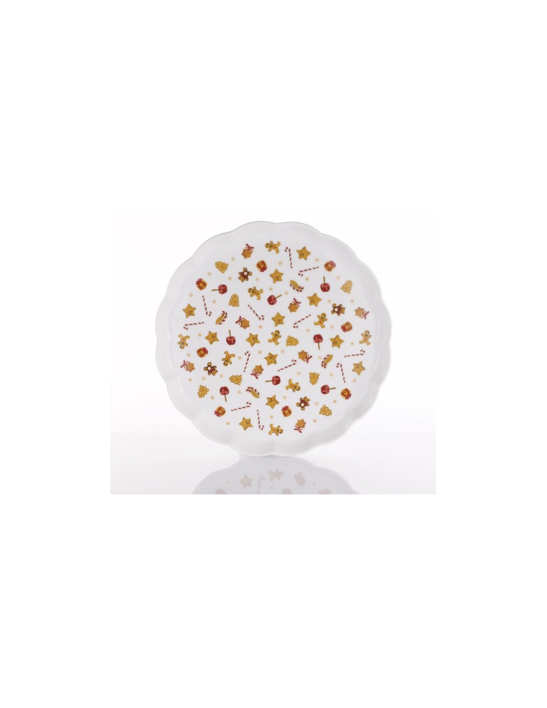 TORTIERA 35,5XH3,8CM SWEET NATALE