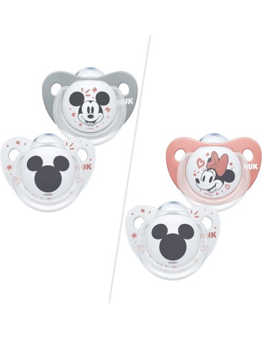 Succhietto Nuk Disney Minnie 6-18 Mesi, Silicone, 2 Pezzi - shopincasa.it