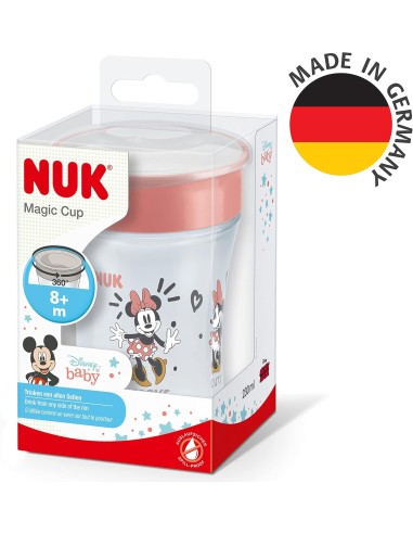 NUK Magic Cup Disney Topolina 230 ml | Bicchiere antigoccia senza BPA per 8+ mesi