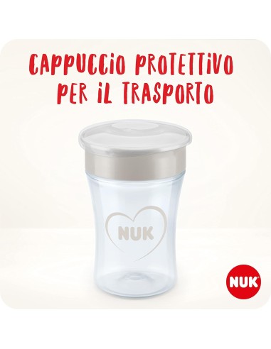 NUK Magic Cup Disney Topolina 230 ml | Bicchiere antigoccia senza BPA per 8+ mesi