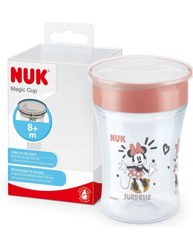 NUK Magic Cup Disney Topolina 230 ml | Bicchiere antigoccia senza BPA per 8+ mesi