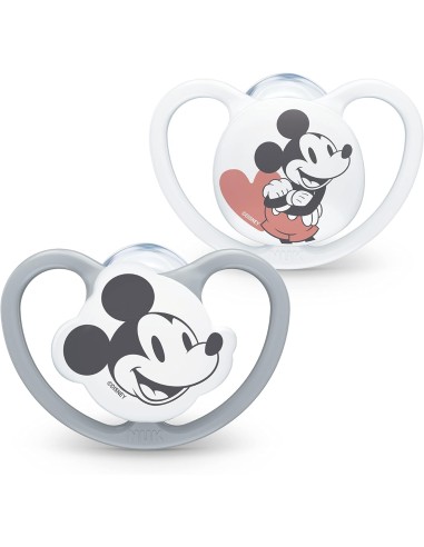 NUK Ciuccio Space 6-18 mesi - Succhietti Disney Topolino in Silicone | shopincasa.it