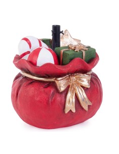 ALBERI DI NATALE: vendita online BASE ALBERO 0973635 SACCO REGALI GESSO 44X38CM ROSSO in offerta