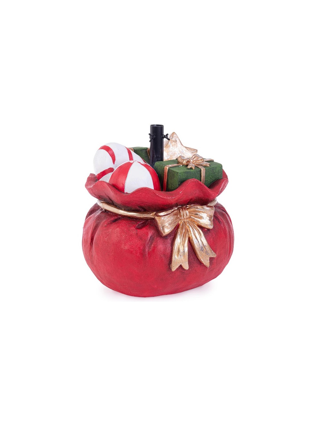 ALBERI DI NATALE: vendita online BASE ALBERO 0973635 SACCO REGALI GESSO 44X38CM ROSSO in offerta