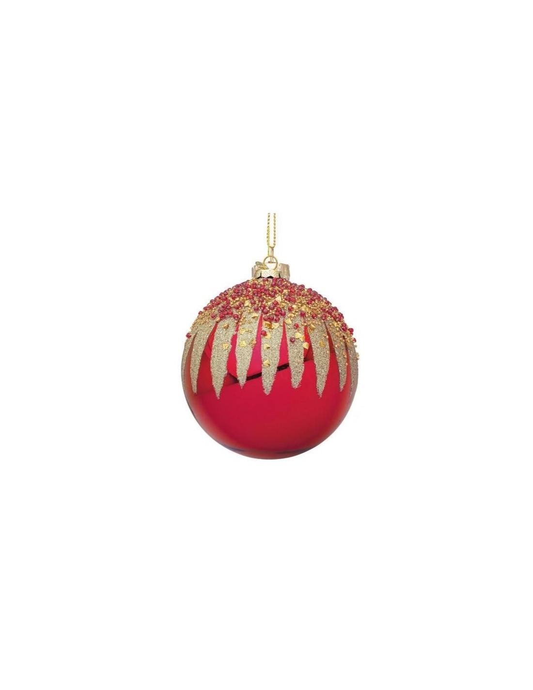 SFERA 0976277 VETRO FIREWORK D10CM ROSSO