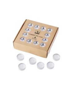 CONF 100 CANDELE 100438 TEA LIGHT 10GR BIANCO