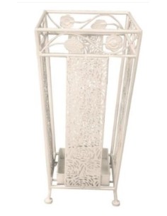 Portaombrelli in Ferro Bianco 24×24×49 cm | Elegante e Resistente | Shopincasa.it