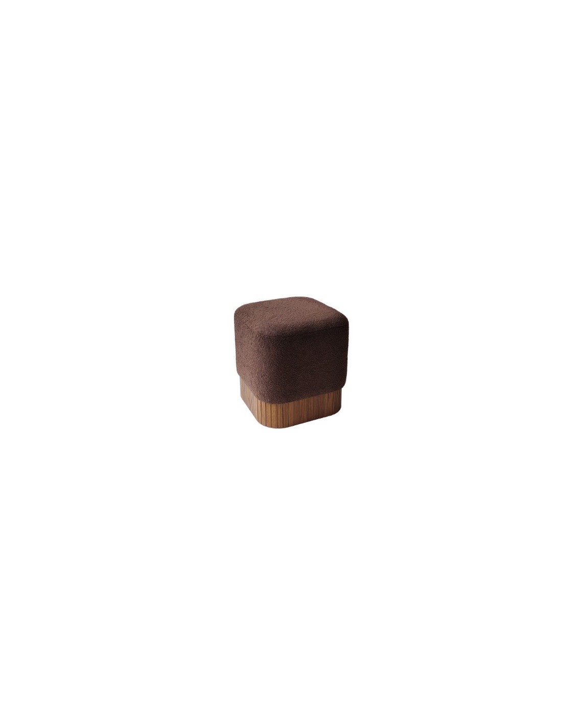 POUF 106229 JUANA TESSUTO MARRONE 42X42X45CM