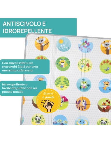 Chicco Maxi Tappeto da Gioco 2in1 - Morbido, Pieghevole e Colorato - 200x180 cm | Shopincasa.it