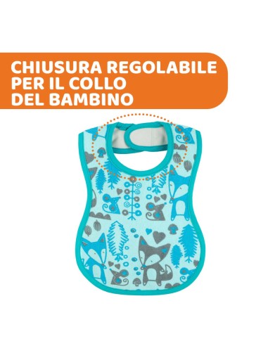 Bavaglini Easy Meal Chicco (2 pezzi) - Svezamento 6 mesi+ | Shopincasa.it
