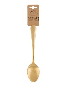 Set 4 cucchiai da minestra acciaio inox Gold | shopincasa.it
