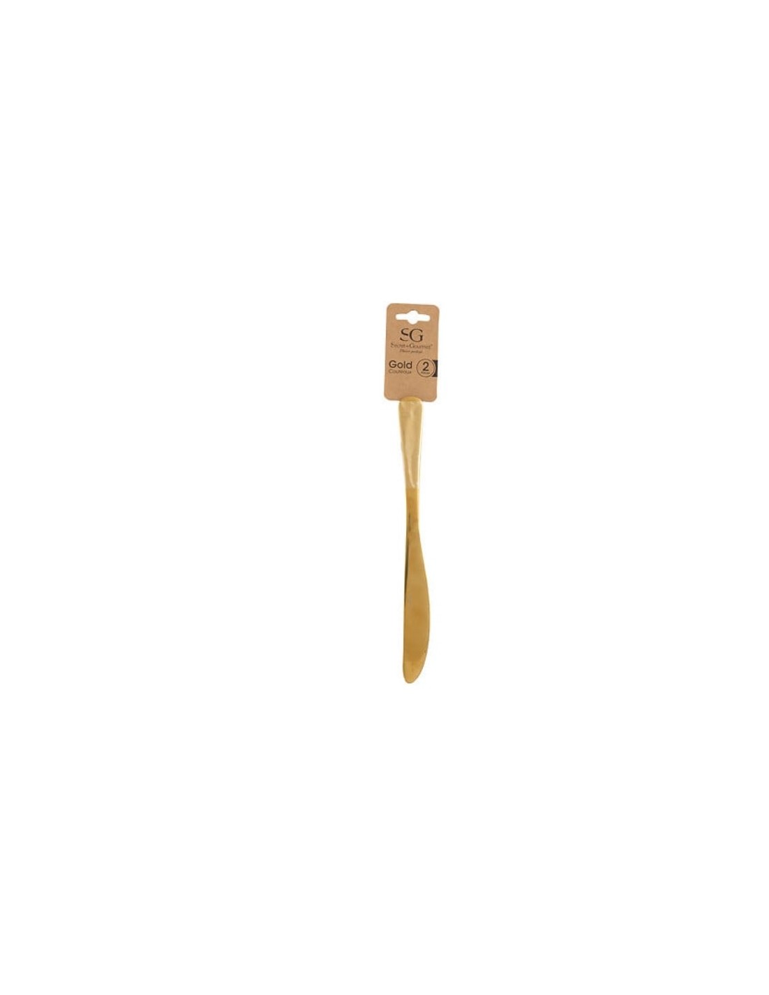 Set 2 coltelli acciaio inox Gold | shopincasa.it