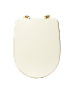 SEDILI E COPRIWATER: vendita online Sedile per WC "Duo" Avorio in HDF, 49x36x4,5 cm in offerta