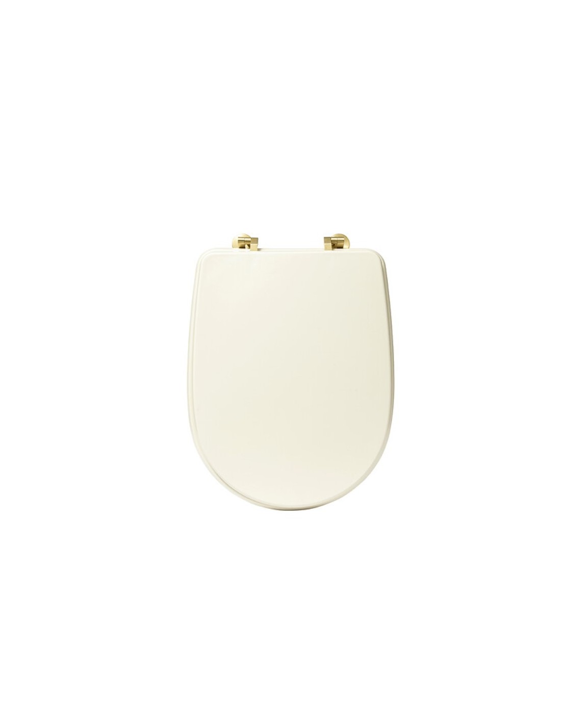 SEDILI E COPRIWATER: vendita online Sedile per WC "Duo" Avorio in HDF, 49x36x4,5 cm in offerta