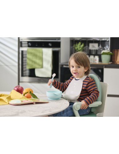 Cucchiaio Silicone con Custodia 6m+ Grigio | Shopincasa