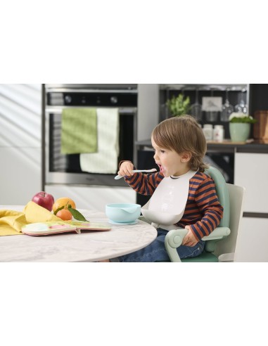 Cucchiaio Silicone con Custodia 6m+ Grigio | Shopincasa