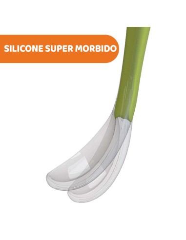 Cucchiaio Silicone con Custodia 6m+ Grigio | Shopincasa