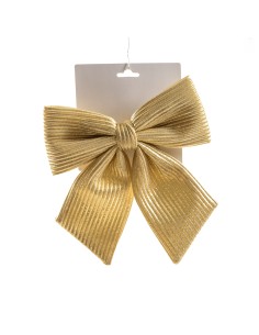 SFERE E PENDAGLI: vendita online Fiocco imbottito di Natale in poliestere oro 22x22 cm, La magia di natale per porte, finestr...