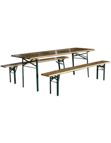 SET BIRRERIA TAVOLO E 2 PANCHE MANIFATTURA QUATTRO F