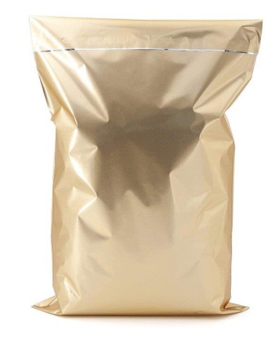 BUSTA REGALO 25X38 METALLIZZATA ORO ANTICO PATELLA ADESIVA