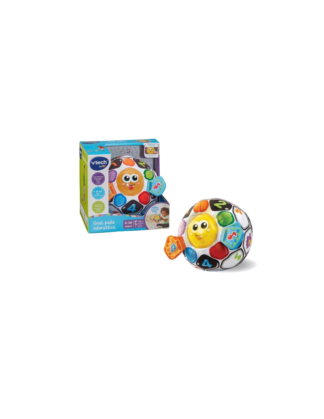 INFANZIA: vendita online BABY GOAL PALLA INTERATTIVA, GIOCO EDUCATIVO, SENSORI DI MOVIMENTO, CANZONI E SUONI, LAVABILE in off...
