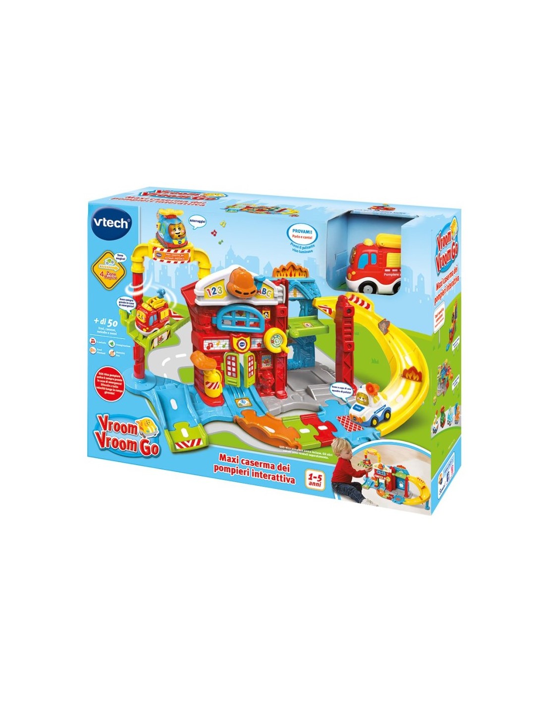 VROOM VROOM GO 503907 CASERMA DEI POMPIERI INTERATTIVA