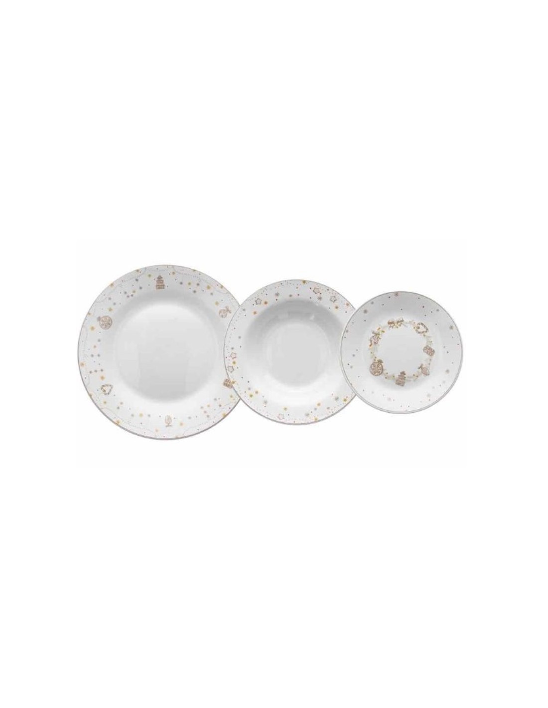 SERVIZIO TAVOLA 18PZ ATOLLO STARLIGHT TOGNANA