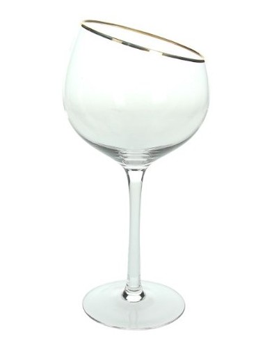 SET 6 CALICI 540CC VINO F.ORO VETRO MARGOT