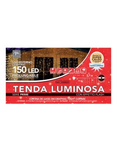 LUCI DI NATALE: vendita online Tenda luminosa di Natale 150 LED bianco supercaldo da esterno 0,9x2,7 m, La magia di natale pe...
