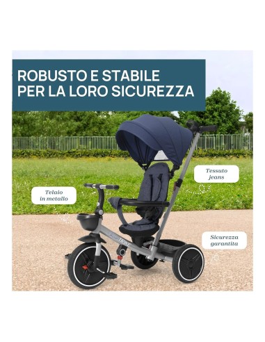 Triciclo Trike 4 in 1 Chicco - Versatile e Sicuro | Shopincasa.it