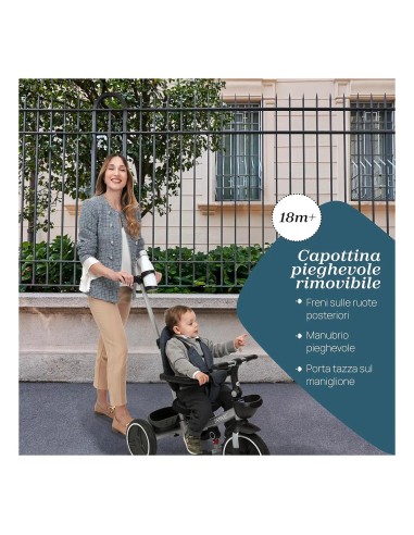 Triciclo Trike 4 in 1 Chicco - Versatile e Sicuro | Shopincasa.it