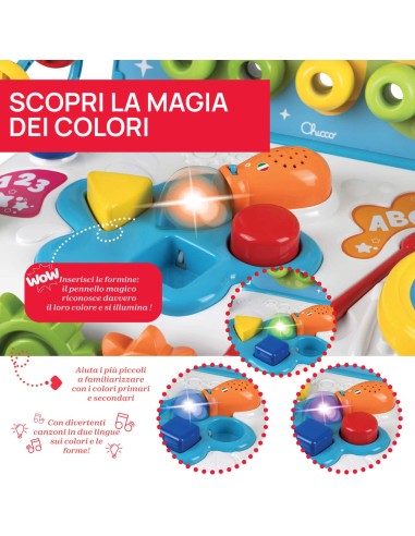 Scrivania Didattica Bilingue Chicco con Attività Elettroniche - Shopincasa