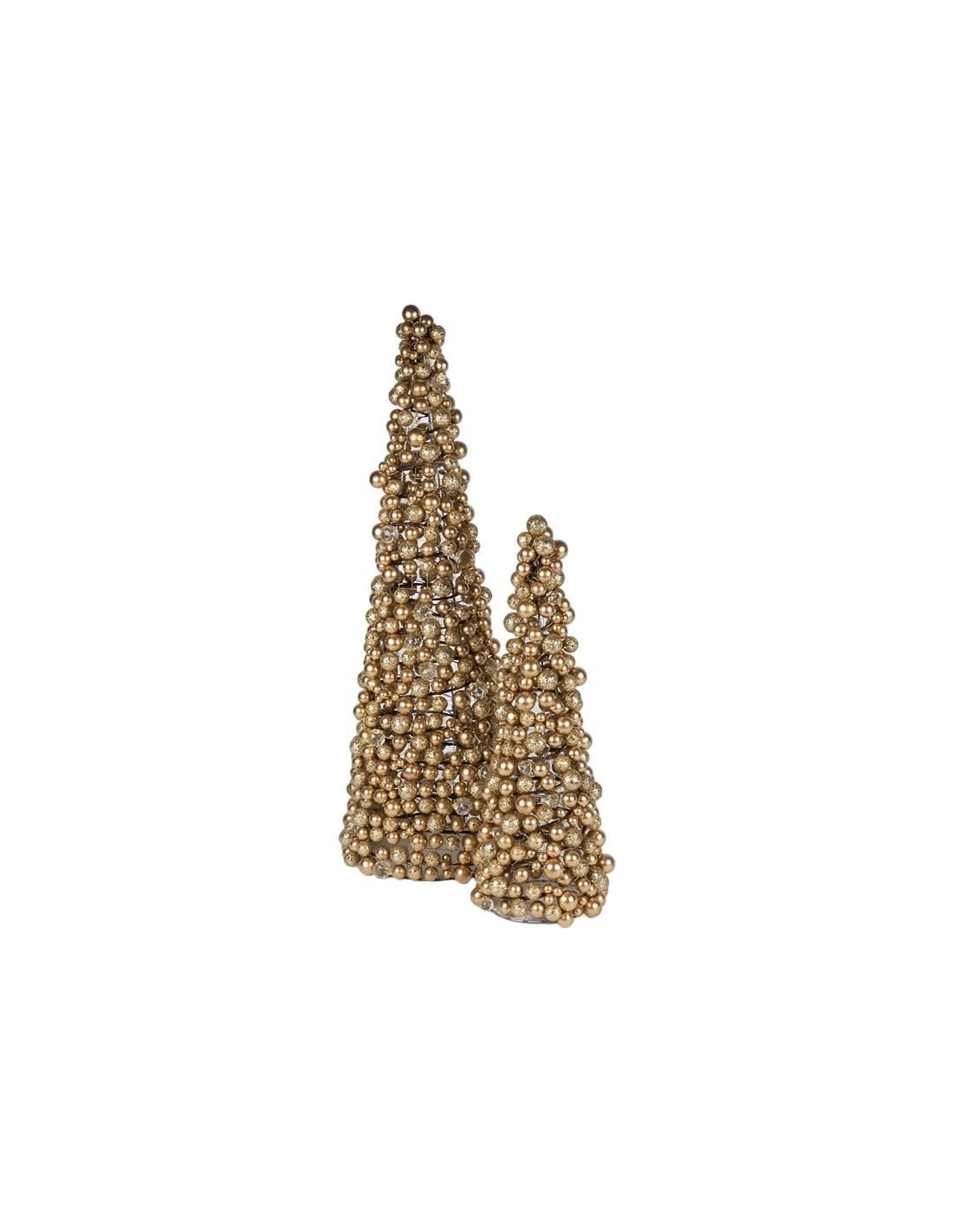 ALBERO CONO 138801 2 MIS ORO 26X75CM PVC