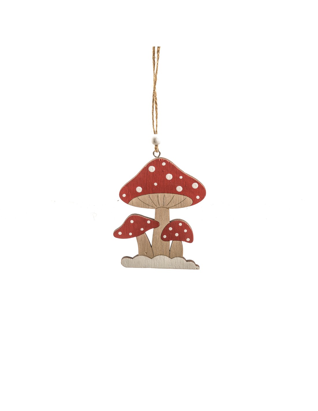 PENDENTE 21049 FUNGHI LEGNO H10,5CM