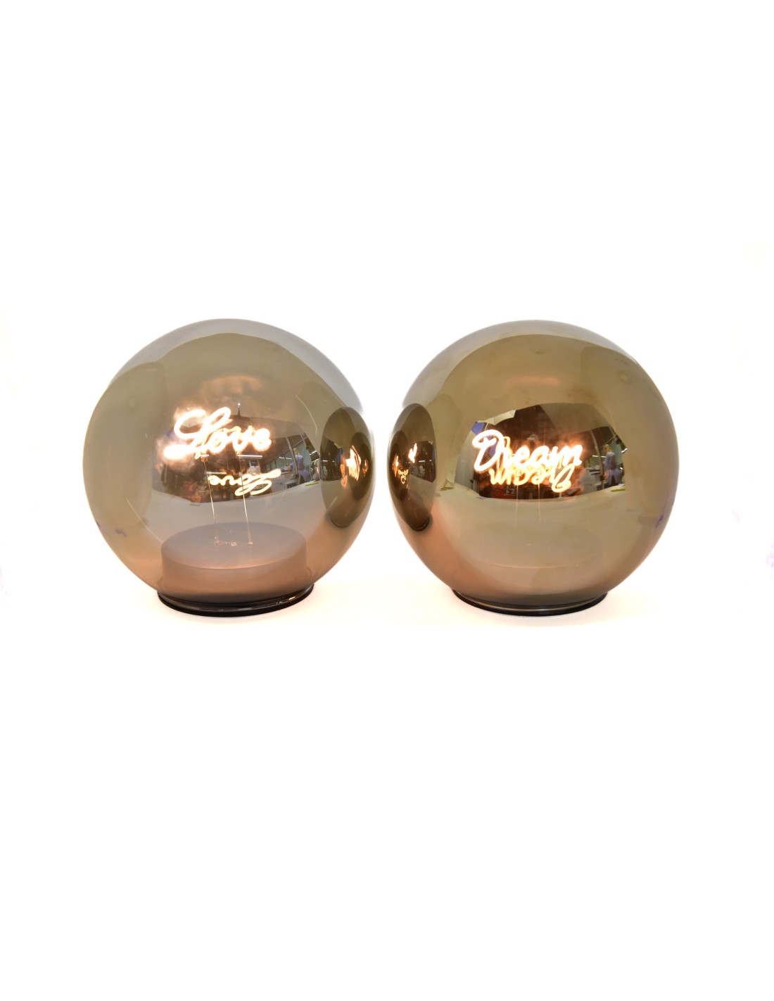 SFERA 56323 VETRO 15X14CM CON LUCI ASSORTITO