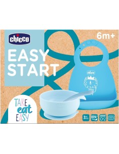 Chicco Set Pappa Silicone Easy Start - Set Svezzamento 3 Pezzi Antiscivolo | shopincasa.it
