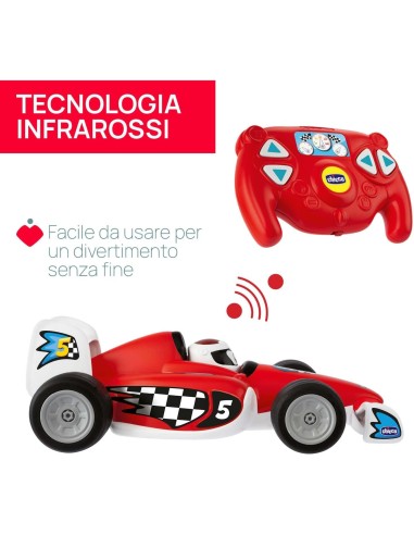 Chicco Tom Race RC - Macchinina Telecomandata per Bambini (2-6 Anni) | ShopInCasa.it