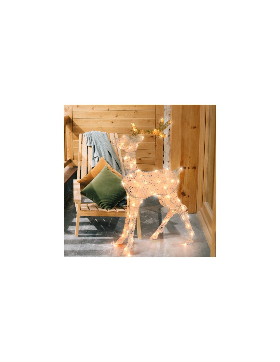 LUCI DI NATALE: vendita online Renna 2D 83 LED Bianco Caldo di Natale - La Magia di Natale a casa tua! in offerta