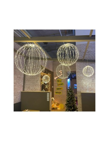 LUCI DI NATALE: vendita online Sfera di Natale 720 MicroLED Bianco Caldo/Flash 74CM - La Magia di Natale brillante! in offerta