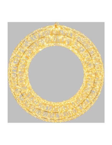 LUCI DI NATALE: vendita online Corona di Natale 3000 MicroLED Bianco Caldo 55CM - La Magia di Natale radiosa! in offerta