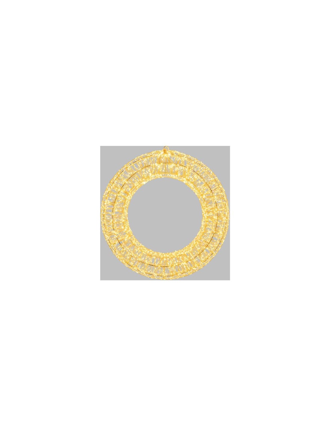 LUCI DI NATALE: vendita online Corona di Natale 3000 MicroLED Bianco Caldo 55CM - La Magia di Natale radiosa! in offerta