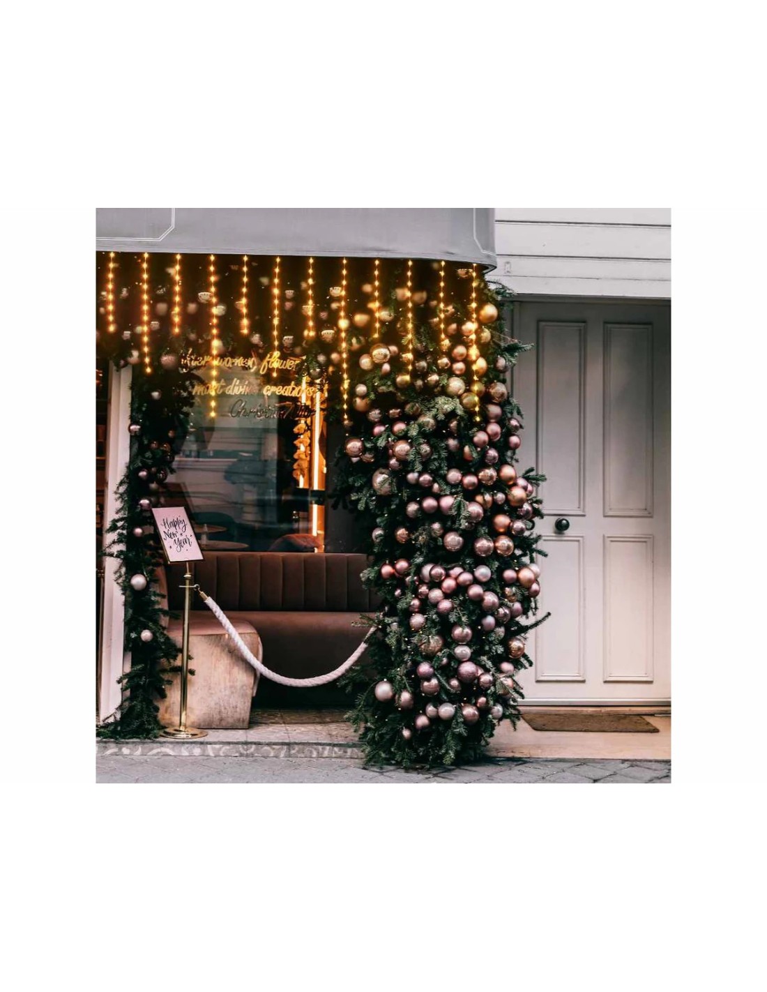 LUCI DI NATALE: vendita online Snow Light Nevicate 304xH80cm | 220 Gocce di Luce LED 360 Bianco Caldo | Decorazione Natalizia...