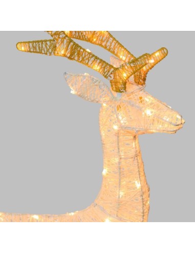 LUCI DI NATALE: vendita online Renna 120LED Bianco Caldo 85cm di Natale, La Magia di Natale a casa tua, Decora con stile in o...