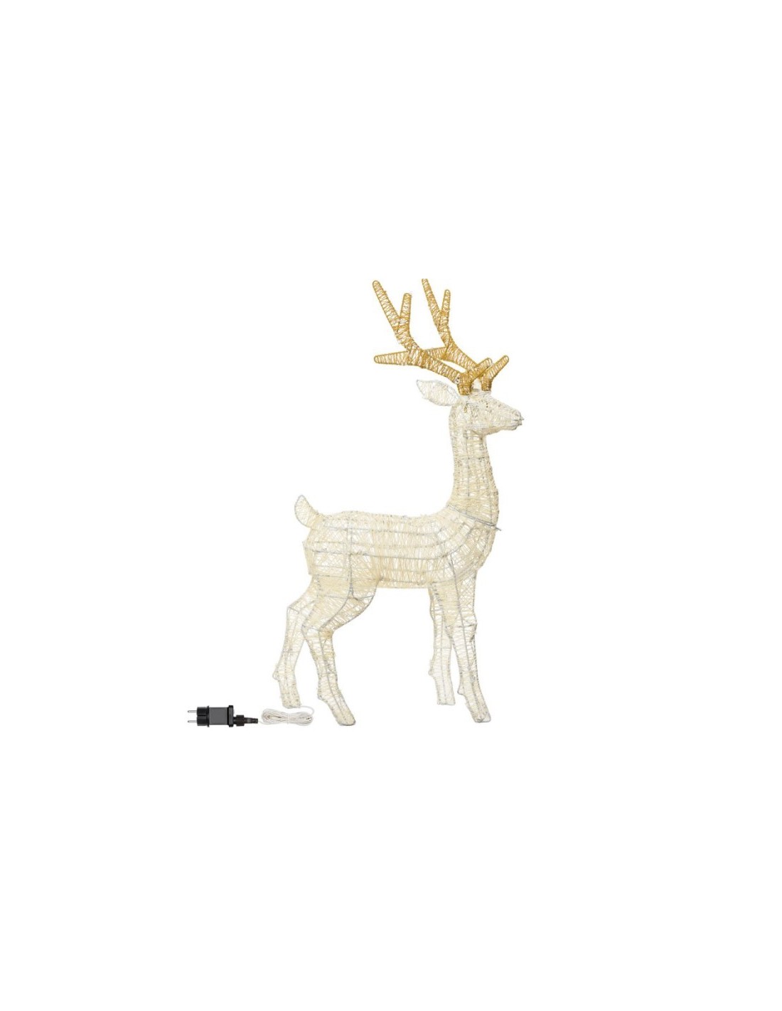 LUCI DI NATALE: vendita online Renna 120LED Bianco Caldo 85cm di Natale, La Magia di Natale a casa tua, Decora con stile in o...