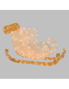 LUCI DI NATALE: vendita online Slitta 3D 180LED Bianco Caldo di Natale, La Magia di Natale a casa tua, Un incanto di luci in ... 2