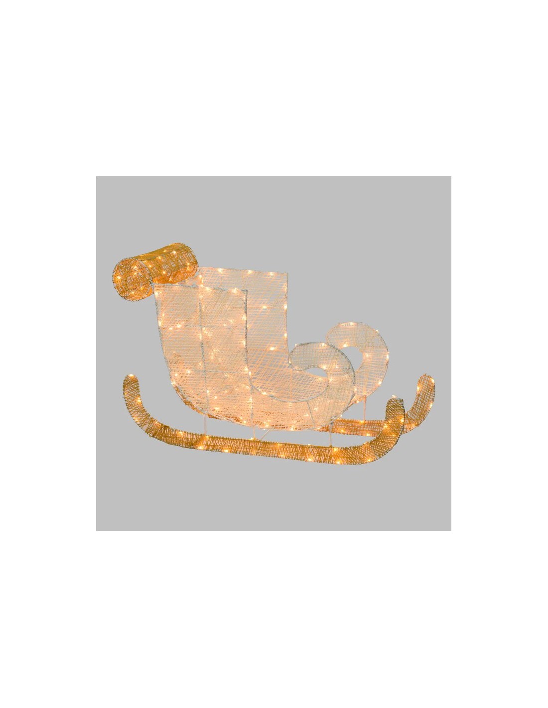 LUCI DI NATALE: vendita online Slitta 3D 180LED Bianco Caldo di Natale, La Magia di Natale a casa tua, Un incanto di luci in ...