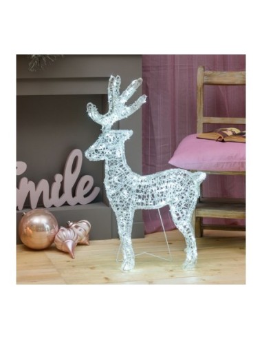 LUCI DI NATALE: vendita online Renna 3D 180LED Bianco Freddo di Natale, La Magia di Natale a casa tua, Illuminazione Festiva ...