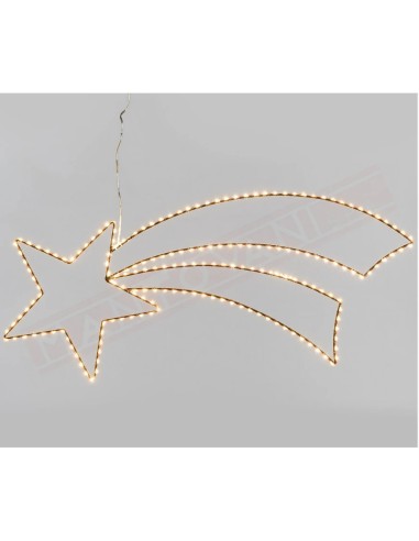 LUCI DI NATALE: vendita online Cometa 75cm 2D di Natale, La Magia di Natale a Casa Tua, 188 MicroLED Bianco Caldo in offerta