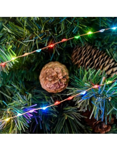 LUCI DI NATALE: vendita online Catena Lineare 10m M-MH di Natale, La Magia di Natale con 625 MicroLED Multiflash RGB in offerta